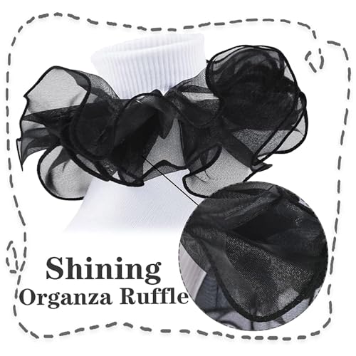 Toddler Baby Sock Big Girls Fashion Soft Lace Ruffled Comfy Socks Children 3Pc Breathable Eyelet Ankle Sock2