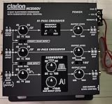 Clarion MCD360V 3-Way 6 Channel RCA Inputs Electronic Crossover with Remote Subwoofer Level Control Adjustable Level Output for Front Rear Subwoofer