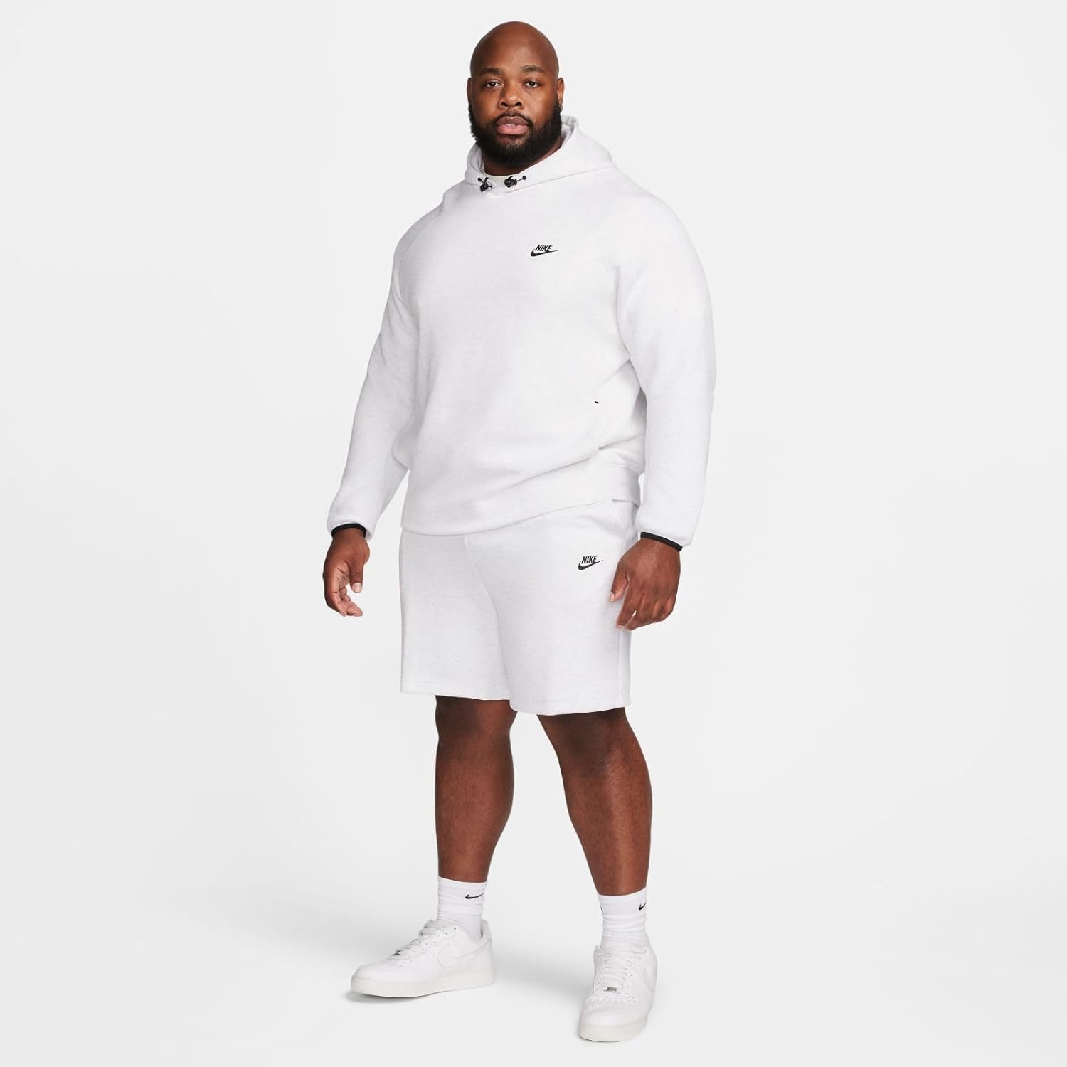 Nike Sportswear Tech Fleece Men's Shorts (Birch Heather/Black, FB8171-051) Size X-Large - Image 9
