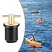 XJKLBYQ T-Handle Drain Plug,Boat Plug for 3/4-Inch Boat Drain Plug,Rubber Twist-Turn Boat Accessories with Brass Snap Handle Boat Drain Plug Wrench