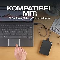 Seagate One Touch 1TB tragbare externe Festplatte, Hardwareverschlüsselung mit Kennwortzugriff, PC, Notebook & Mac, Xbox One & Series, PS4, PS5, USB 3.0, Space Gray, Rescue Service, STKY1000404 – Ansicht 9