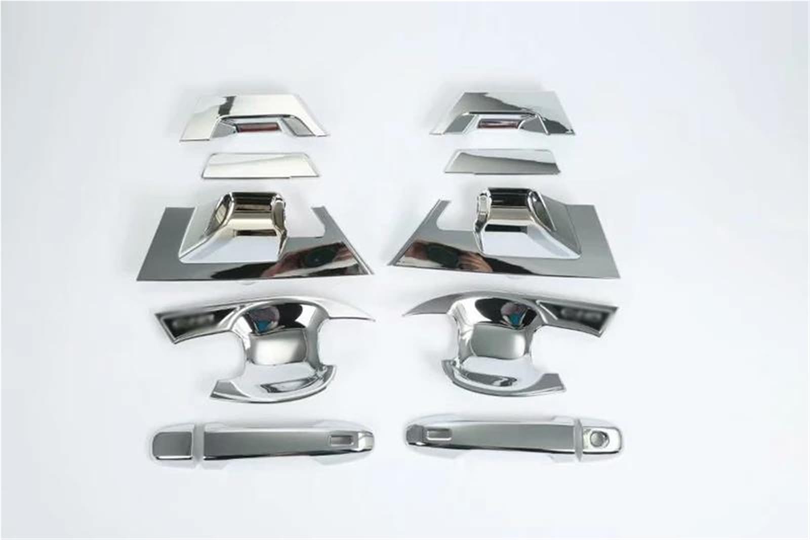 Kjhopy Style1 Car Abs Chrome Door Handle Bowl Cover Cup Cavity Trim Insert For Toyota C-Hr Chr （Ax10 2019 2020 Chromium Styling Exterior Door Handle(Style1)