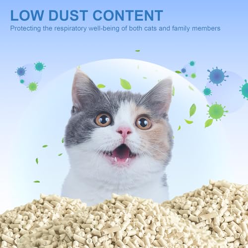 BASTRUMI Tofu Litter for Automatic Cleaning Litter Boxes, 4 Pack of 3.8 lbs, 15.2lbs total-Suitable for Multi-Cat, Highly Absorb Kitty Litter, Easy Clumping Cat Litter for Self Cleaning Cat Litter Box - Thumbnail 3