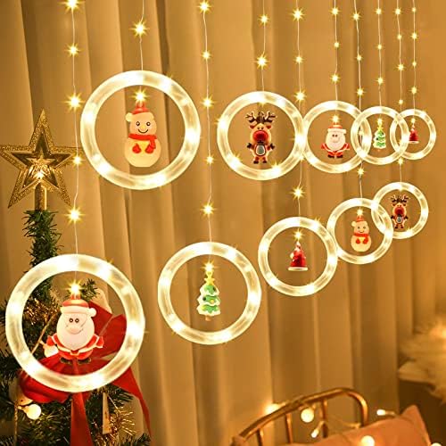 mayace Christmas Window Curtain Lights Decoration 10 Ft LED