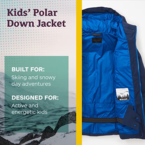MARMOT Kid's Polar Down Jacket, Arctic Navy, S - Image 3