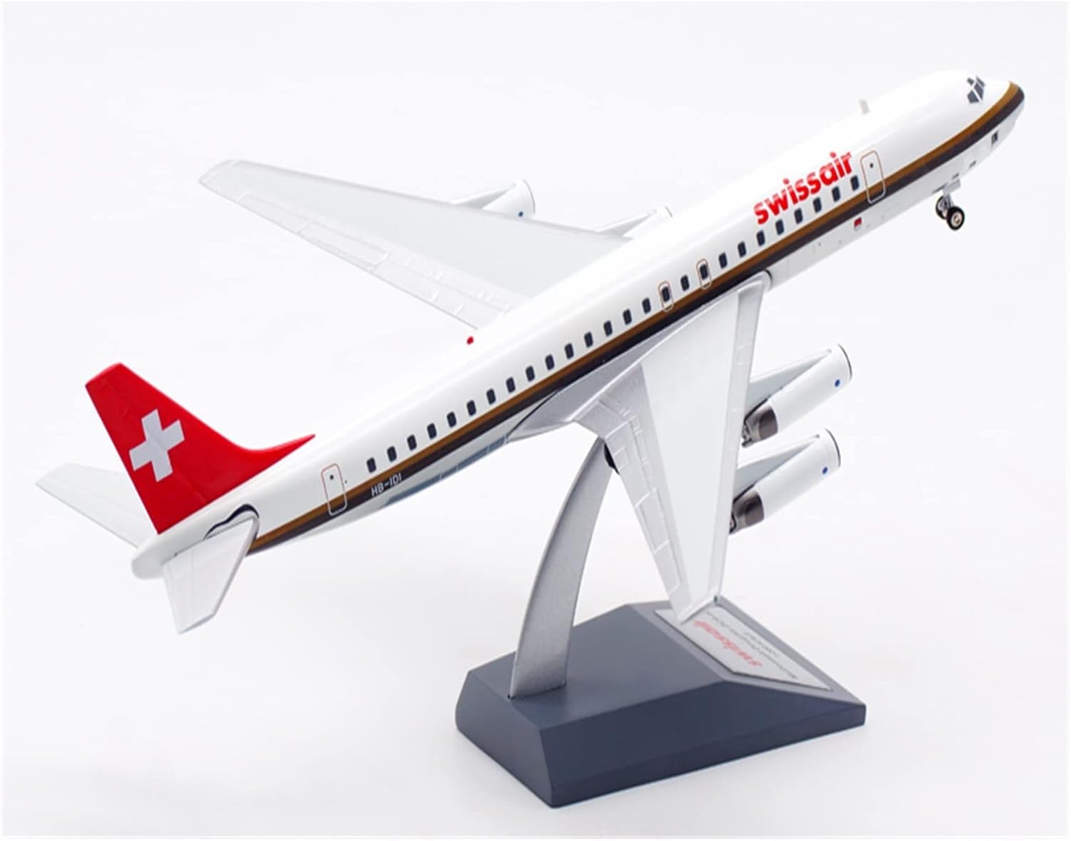 Die Cast Plane 1 200 for DC-8-62 Passenger Static Die Cast Alloy Metal Finished Simulation Aircraft Model Collection Finished Metal Airplane