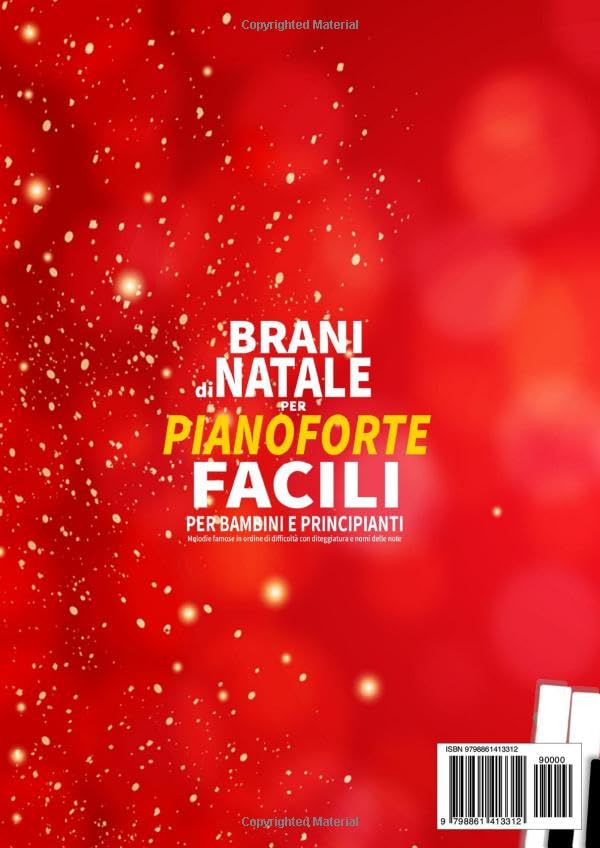 Miniatura 2 de BRANI DI NATALE PER PIANOFORTE FACILI PER BAMBINI E PRINCIPIANTI Melodie famose in ordine di difficoltà con diteggiatura e nomi delle note (Spartiti