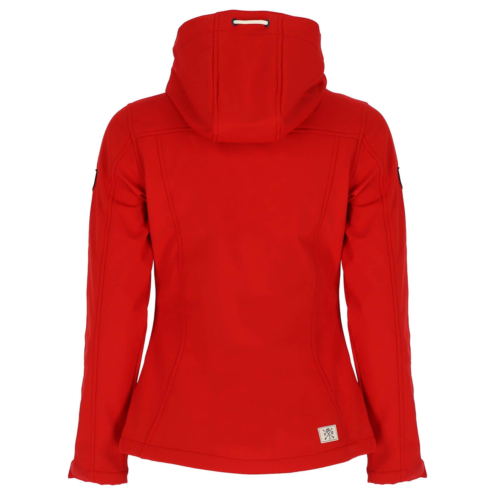 Dry Fashion Damen Softshelljacke Zingst - Jacke in Navy, Größe 36 | Atmungsaktiv, Wind- & wasserabweisend, Taillierter Schnitt, 2-Wege-Reißverschluss, Abnehmbare Kapuze, Reißverschluss-Taschen