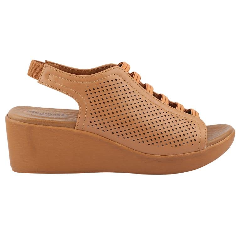 Medifeet Womens Open-Toe Trendy Platforms Sandals (BEIGE, numeric_6) (B0C3QQL15W) Amazon Price History, Amazon Price Tracker