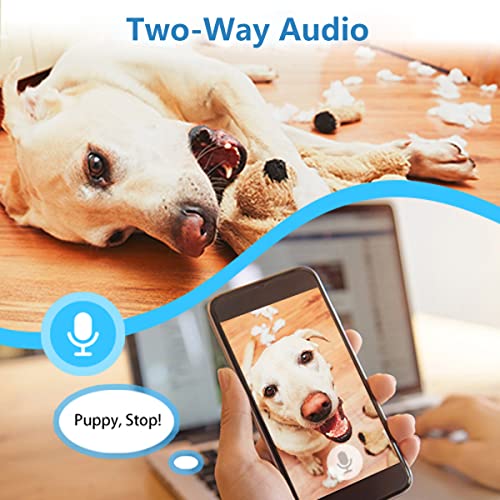 2K Indoor Camera, 5G & 2.4G Wireless Camera For Pet Camera Baby Monitor, 4Mp 360° Ptz Security Dog Cameras For Home Security With Night Vision #TOP6