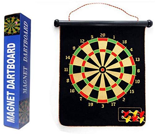 Magnetic Velvet Plastic Steel Magnet Reversible Dart Board Two-Sides with 4 Dart Board Game (B07R8Z9P61) Amazon Price History, Amazon Price Tracker