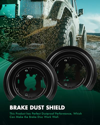 Image of SCITOO 924-225 Brake Dust Shield Rear | Compatible For Dodge For Durango 2003-2006,For Dodge For Ram 1500 2002-2005,For Dodge For Ram 1500 Van 2003 2PCS