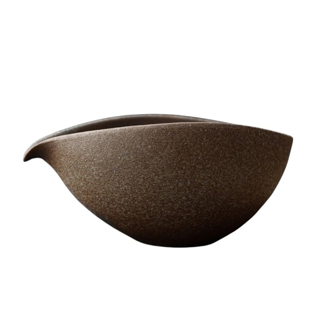 WNRJ Bizen Style Matcha Bowl, Handmade Baking, Single Mouth Ball, Medium Size, For Tea Ceremonies, Japanese Ceramic Matcha Bowl (Pattern 3) : Home & Kitchen