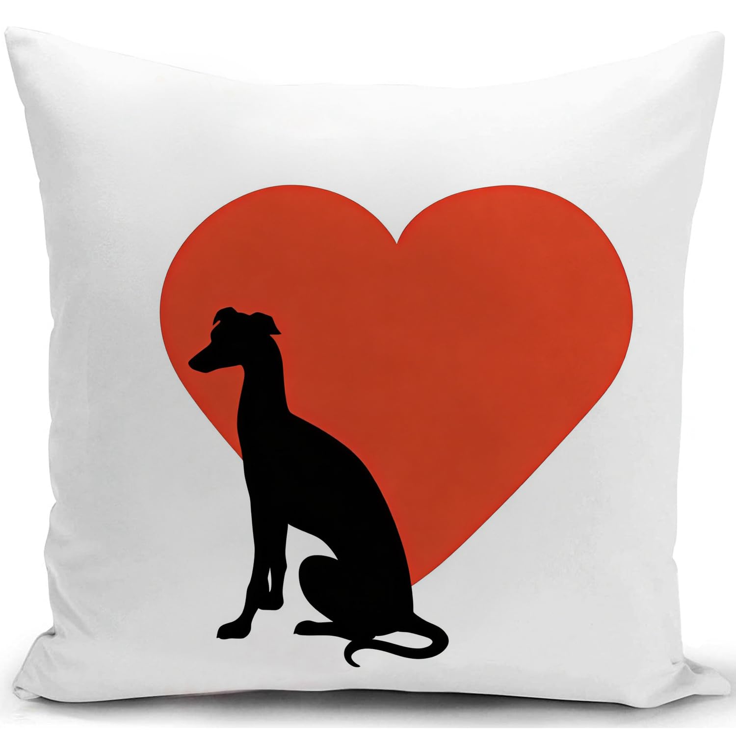 KUNQIAN Greyhounds Cushion Covers - Dogs Decorations Pillow Cover Gifts for Lovers Decor Home Livingroom Couch Sofa 18"x18"(45x45cm)