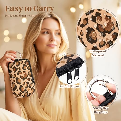Image of 2PCS Tampon Holder Zipper Pouches Portable Period Bags