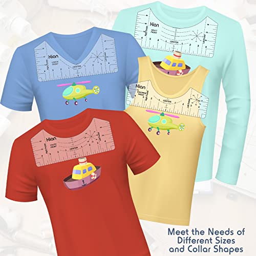 13Pcs Tshirt Ruler Guide For Vinyl Alignment T Shirt Ruler To Center Designs T-Shirt Alignment Tool For Vinyl Placement Tee Shirt Guide Ruler For Heat Press Tshirt Printing Guide Set - Transparent A1 #TOP1