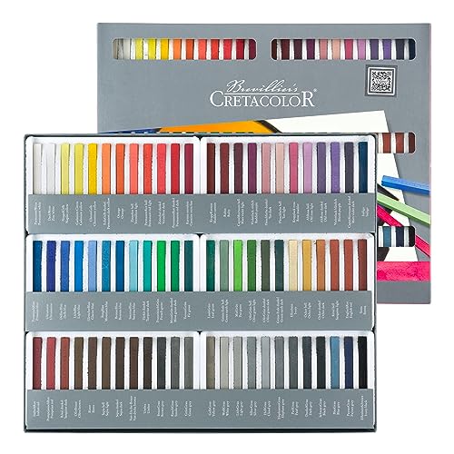 Pastels CRETACOLOR 72 couleurs, frottis doux et usure de couleur à sec