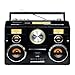 Studebaker Sound Station Portable Stereo Boombox with Bluetooth/CD/AM-FM Radio/Cassette Recorder (Black)