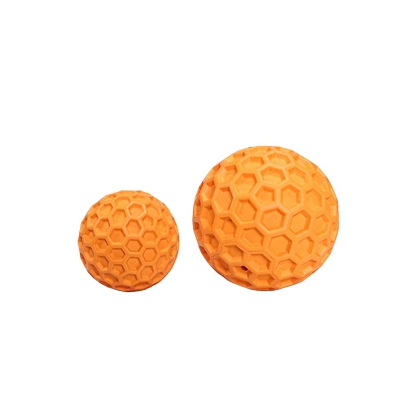 Genérico Bola de Nido Abeja for Limpieza Dientes Que Hace Sonido, Juguete Interactivo Caucho Natural for Mascotas for Perros autoentretenimiento(Ball(Orang,Small Size555555)