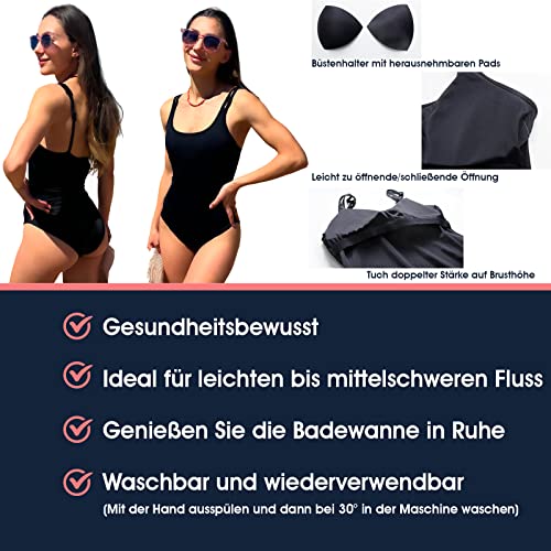 Foto von perioden badeanzug zum schwimmen | perioden bademode mädchen | starker Fluss | Menstruationshose | badeanzug periode | ideal für Teenager | Menstruationsanzug Pool 1 Stück (1 Stück, L) (S)