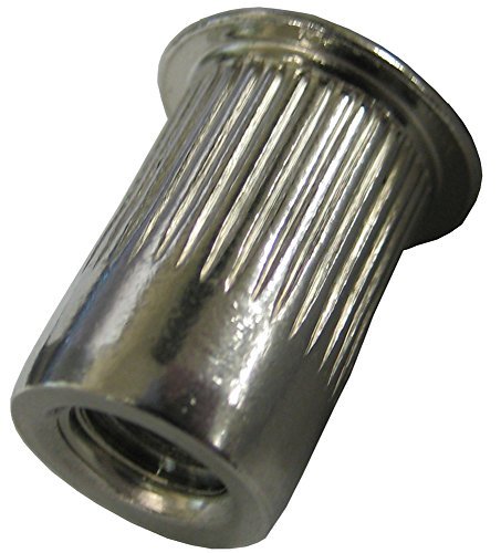 SSKL250-20-165 300 Stainless Thin-NUT, Large Flange, Plain Finish, 1/4-20 x .030-.165 Grip Range (Pack of 50)