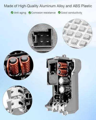 Image of Blower Motor Resistor Fit for Mercedes-Benz C230 C240 C280 C320 CL500 CLK320 CLK350 CLS500 E320 E350 E500 SLK350 SL500 ML350 G500 SL65, A /C Heater Control Replace 2308216451 973586 JA1893 RU566