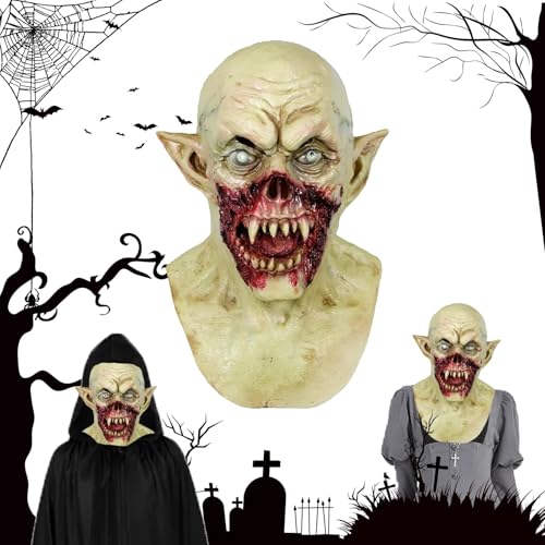 Efymosce Mascaras Halloween Vampiro, Caretas Terror Vampiro, Mascara Zombie, Caretas Miedo, Regalos de Cosplay de Halloween