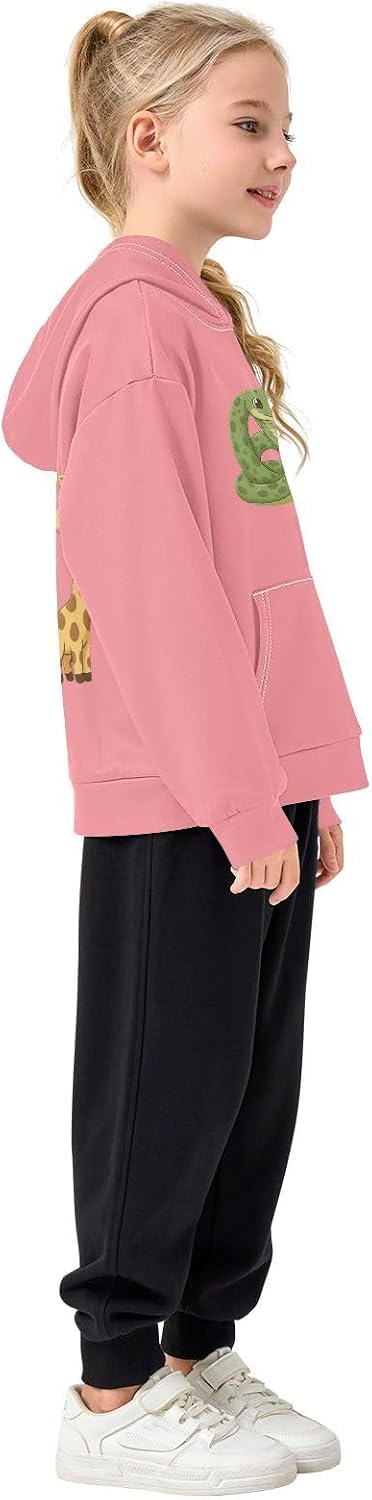 ALAZA 67 Meme Animal Hoodies Sweatshirt for Boys Girls Kids Hooded Pullover Top