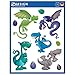 Produktbild AVERY Zweckform 54992 Fensterbilder Drachen 9 Stück (bunte selbstklebende Fensteraufkleber für Kinder, glänzend, wasserfest, ablösbare Fensterfolie, Fenstersticker und Deko für Fenster und Spiegel)