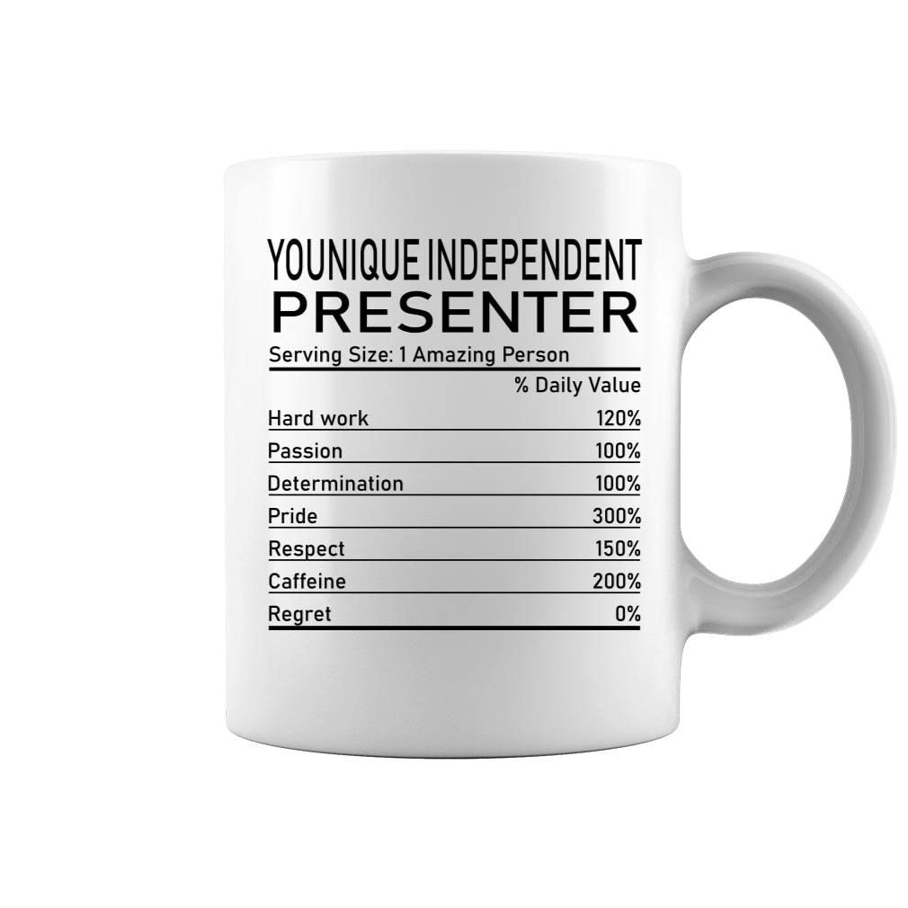 Younique Independent Presenter Nutrition Facts Mug - Two Sides Printed