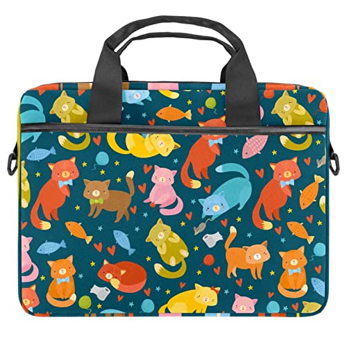 Sac ordinateur portable 13-14.5 pouces antichoc et imperméable chats