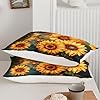 Ntlfup Sunflowers Comforter Full Size, Butterfly and Sunflowers Bedding Set 3pcs for Kids Girls Room Decor, 1 Comforter and 2 Pillowcases #4