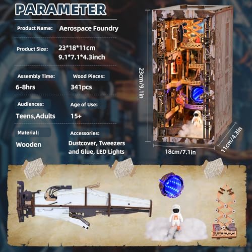 MiniCity Aerospace Foundry Sci-Fi Book Nook Kit thumbnail 2