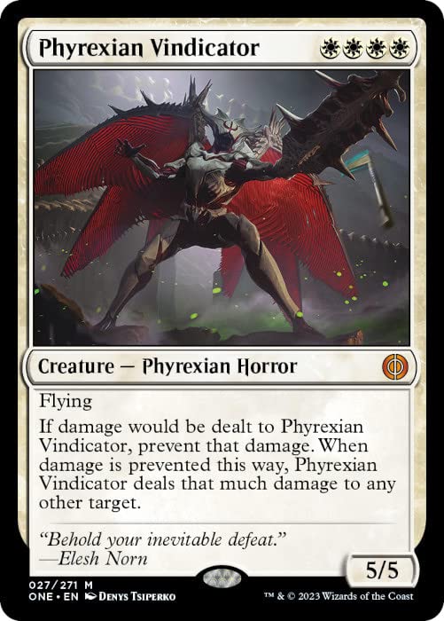 Magic The Gathering - Phyrexian Vindicator (027) - Phyrexia: All Will Be One - Collectible Card - 1 Piece