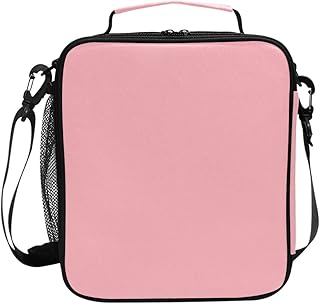 Light Pink Insulated Lunch Bags Cooler Tote Handbag Bag Lunch Box for Kids Girls Boys