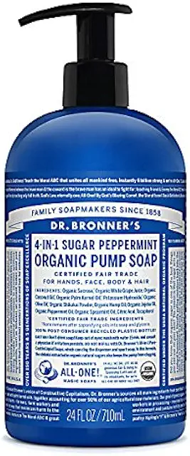 Dr. Bronner's Shikakai Grüne Seife mit Minze 709 ml - Körperseife