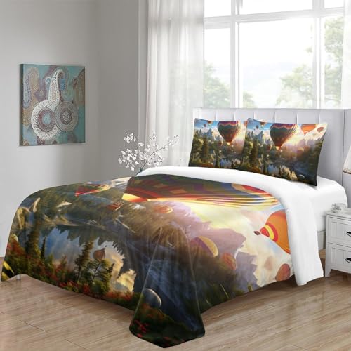 Housse de couette antibactérienne grand format contre les allergies de lit