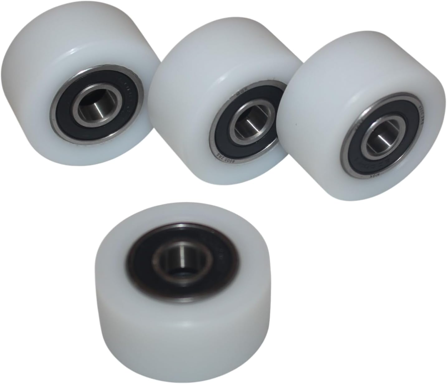 Smart Machines 4 x Nylon Polyamide Wheels Diameter 40 mm Width 20 mm 10 mm Bearings Precision Made in EU