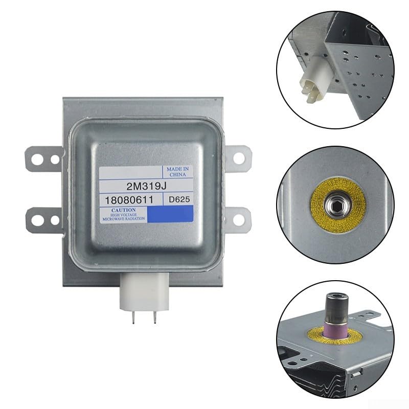 Magnetron 2M319J-930 Four à micro-ondes 1000 W 2450 MHz Refroidissement par air Longue plaque de base avec montage 35 x 115 mm