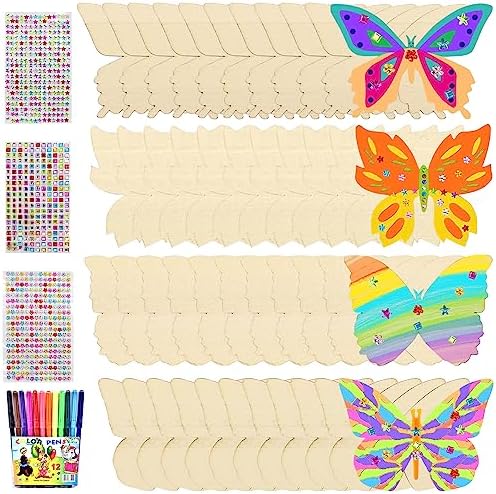 20 Stück Schmetterling Deko Mit Sicherheitsnadeln, Blau
