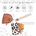 Mini Zip Around Keychain Wristlet Wallets Leather Coin Purse Detachable Small Portable Dual Pounch Wristlet for Women Gym Sports Outdoors Life (Brown Leopard Print)