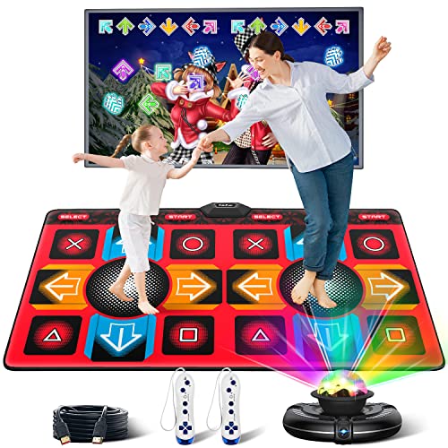 FanFun Dance Mat Game for TV HDMI Musical Electronic Dance Mat with Wireless Handle, HD Camera