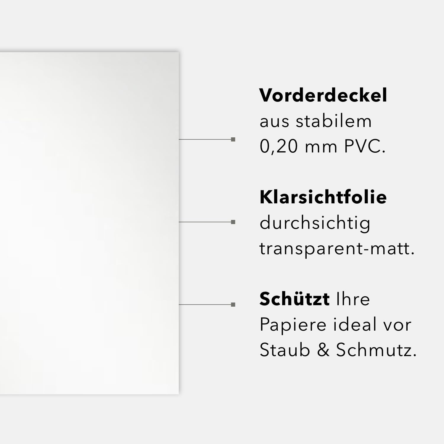 STRATAG Klemmschienen-Bewerbungsset Start Basic (Blau, 5 Stück) mit transparentem Deckel aus PP Kunststoff sowie Binderücken aus robustem 290 g/m² Karton Lederstruktur (5 Bewerbungsmappen Blau) - Image 4