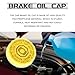 Brake Fluid Cap Replacement OEM #4683656AB 5014518AA Brake Master Cylinder Cap Compatible with 2001-2017 Jeep Wrangler 2009-2020 Dodge Journey 2014-2020 Cherokee 2017-2020 Brake Fluid Reservoir Caps