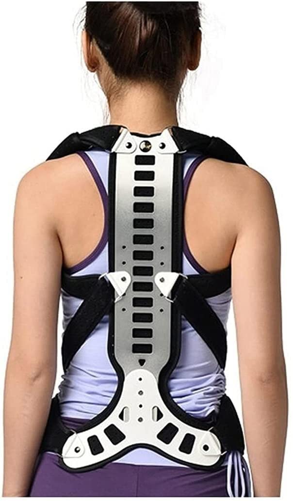 XNZJHPP Adjustable Thoracic Support Brace for Spinal Pain Relief, Improved Posture, and Back Alignment - Ideals for Comfort and Stability (L)