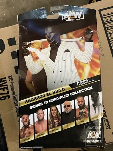 AEW Andrade El Idolo Unrivaled Collection Series 10 Action Figure, Orangered, Mediumpurple, Mediumpurple, Saddlebrown - Image 4
