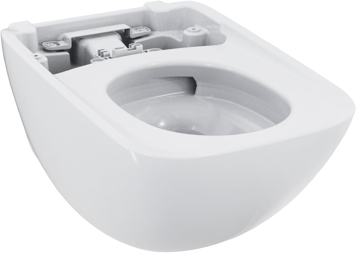 TOTO® NEOREST® WX1™ Dual Flush 1.2 or 0.8 GPF Wall-Hung Toilet Bowl Unit, Cotton White - CT9538CEFG#01