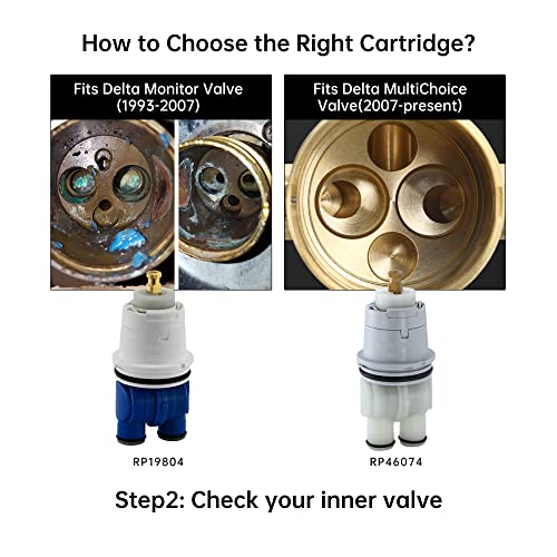 image for LOWCUS RP19804 Shower Cartridge Replacement for Delta 1300/1400 Series
