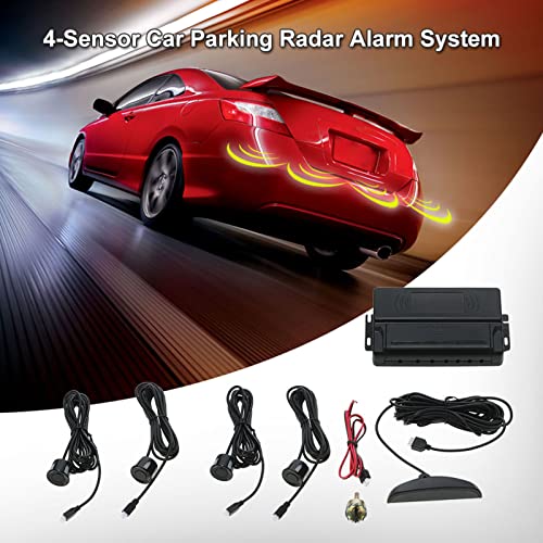Kit de radar de estacionamento para carros com 4 sensores Sistema de radar reverso para carros Siste