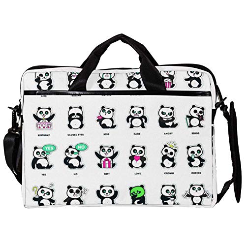 Bolso bandolera para portátil de 14 pulgadas Little Panda Life, ideal para tu día a día